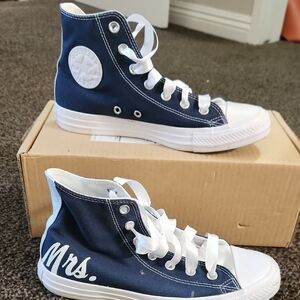 Converse Navy High-Top Sneakers